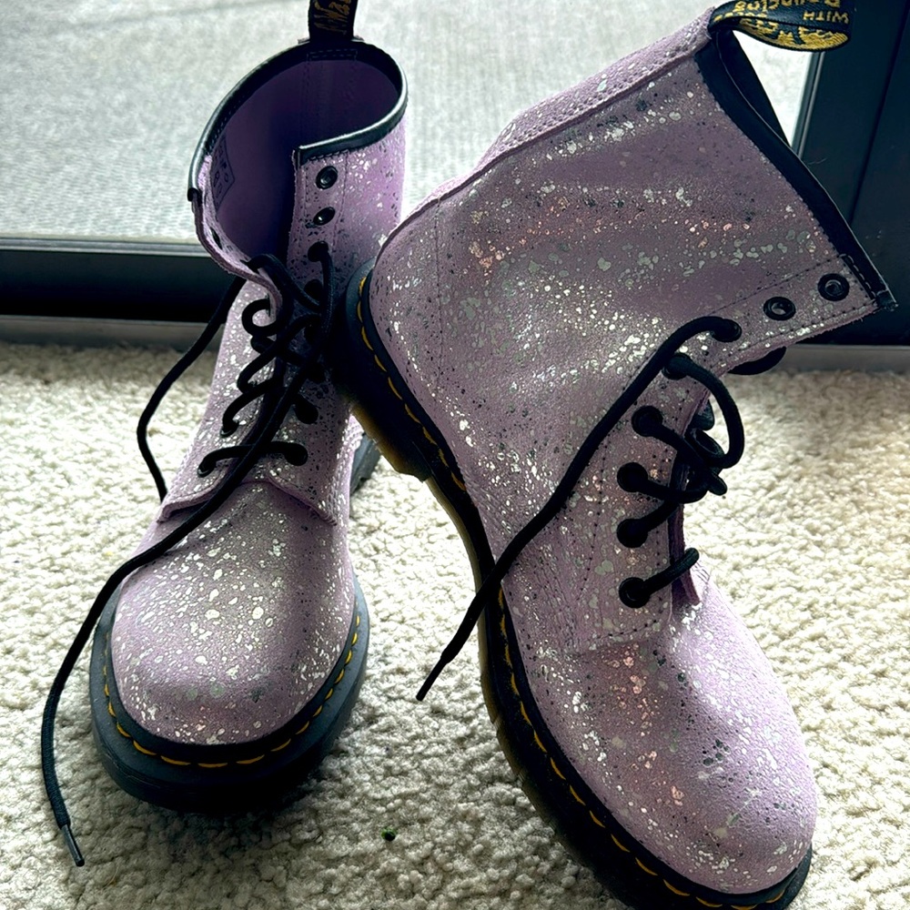 Purple Dr martens